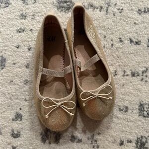 H&M Kids Shimmering Gold Dress Shoes
